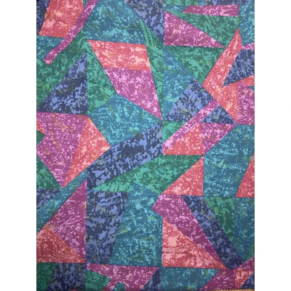 Springs Sheet Set Jeweled Marble QUEEN 90s Vtg Memphis Geo‎ Abstract Multicolor